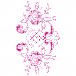 Flowers And Tree Embroidery Design 3